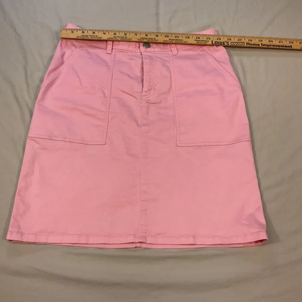 Ralph Lauren Pink Cotton Stretch Skirt Women’s Size 6 Preppy Casual Resort Golf - Picture 10 of 13